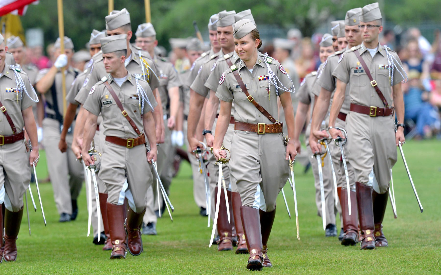 First female commander, Reveille IX assume duty at Corps of Cadets' Final Review